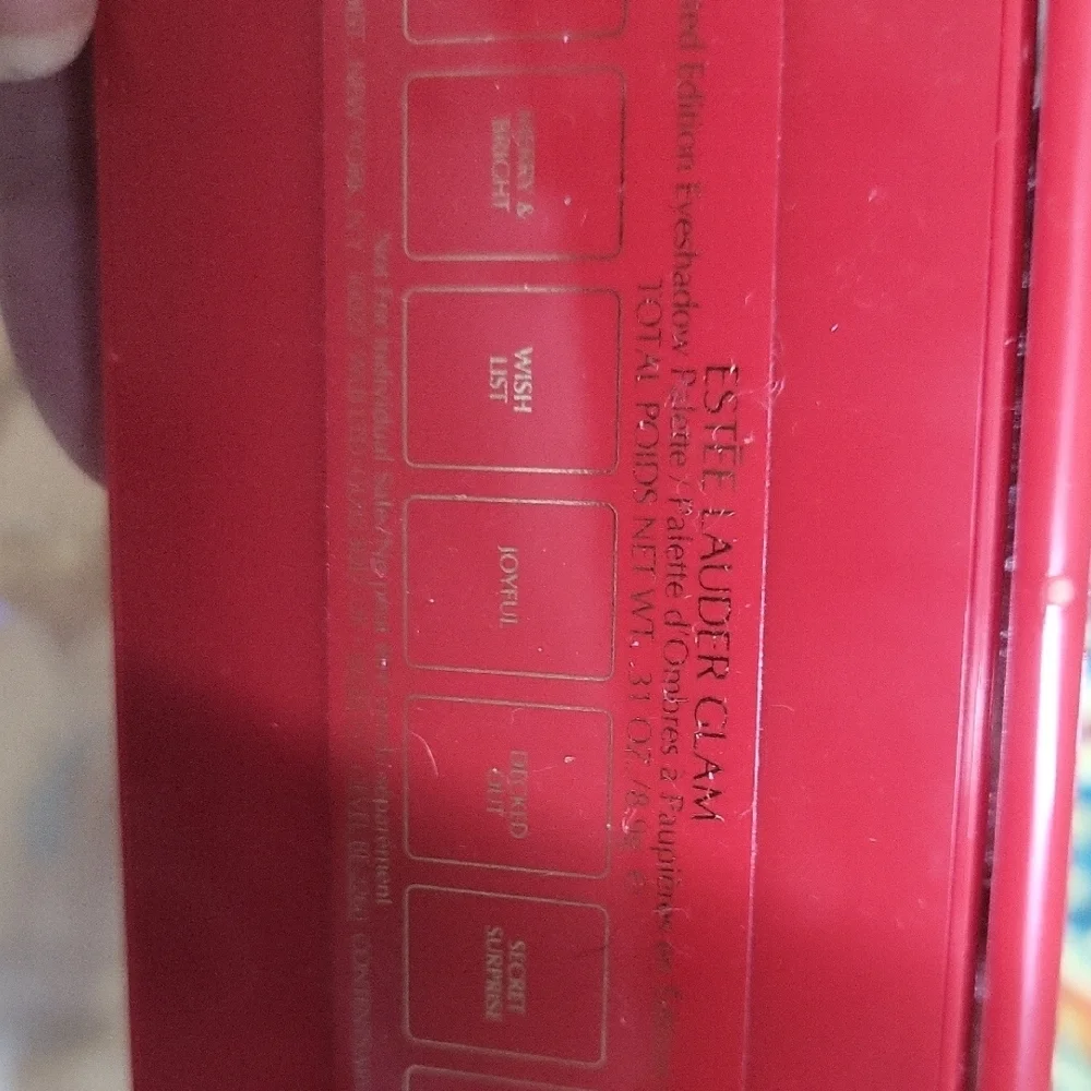 Estee Lauder Lipstick in Red and Gold Polka Dot Case